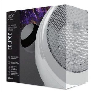 iJoy Eclipse Bluetooth Speaker White 2PK NEW